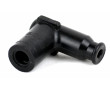 Capuchon Bougie Antiparasite 90&deg; Allumage PVL Comp&eacute;tition 5Kohms Souple (Bougie 14mm)