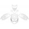 KIT Carrosserie Zip 50 2T AC / LC-4T Blanc (6 pieces)