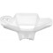 Couvre Guidon Scooter MBK Booster Next Generation / Rocket / Bw's Bump / Spy Blanc