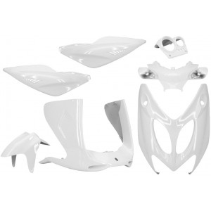 Kit Carrosserie MBK Nitro / Yamaha Aerox 1997 &agrave; 2012 Blanc (Pack Origine 7 Pi&egrave;ces)