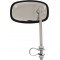 R&eacute;tro Universel Cyclo Vintage Rectangle ACIER Chrome Reversible (H111mm, L66mm, &Oslash; Collier 22mm) (x1)