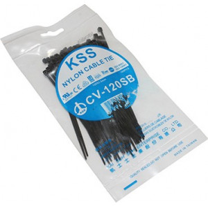 Collier de Serrage Rilsan 2,5x135mm Noir - Nylon Plastique (Sachet de 100)