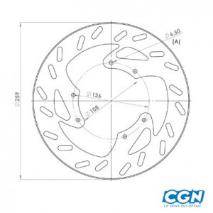 Disque Frein Moto 50cc Avant NG Derbi Senda R SM / DRD 2002➔ / DT50 / XLimit SM03➔ / SMT