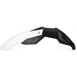Garde Boue Moto 50cc Avant Super Motard Noend Universel (2 pi&eacute;ces) Noir / Blanc
