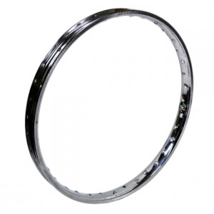 Jante 16" 1.20 x16 Rigida FS 38 Nue Chrome Cyclo Peugeot MBK Motob&eacute;cane (Cerclage ext) 28 Rayons