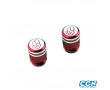 Bouchon de Valve Pneu Molet&eacute; To Cool Rouge - La Paire