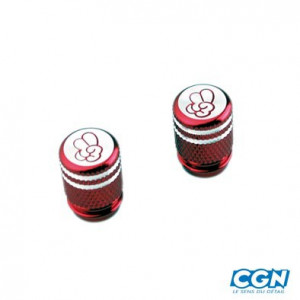 Bouchon de Valve Pneu Molet&eacute; To Cool Rouge - Paire