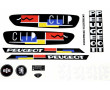 Kit D&eacute;co Autocollants Peugeot 103 Clip Noire - Reproduction