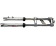 Fourche EBR Master Grise MBK 51 / Peugeot 103 &Oslash; 28mm Alu Hydraulique Racing (Frein a Disque)
