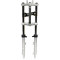 Fourche EBR Master Grise MBK 51 / Peugeot 103 Ø 28mm Alu Hydraulique Racing (Frein a Disque)