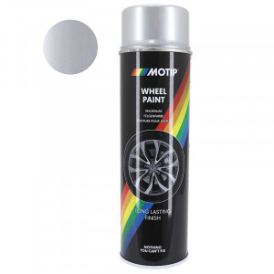 Bombe Peinture Acrylique Argent Pour Jante Spray 500ml -Motip Pro-