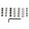 Contrepoids de Masselotte Variateur Malossi Universel Cyclo Vario MBK Peugeot (Jeu de 24 Poids)