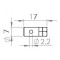 Serre Cable Ø 7mm Lg 12.5mm Percage Ø2.2mm Poignée de Gaz / Frein Cyclo