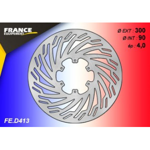 Disque Frein Avant Derbi Senda / Gilera SMT &Oslash; 300mm / Int &Oslash; 90mm / Fix 6 Trous