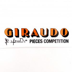 Autocollant Giraudo Orange 105x30mm