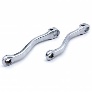 Manivelle Droite + Gauche Chrome Peugeot 103 SP VS VL SL Entraxe 140mm D&eacute;port 37mm