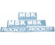 Kit D&eacute;co Scooter MBK Booster Rocket F1 Blanc / Rose Complet (Reproduction)