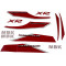 Kit D&eacute;co MBK 51 Magnum Racing XR NU63 Candy Blue ou Black / Rouge Complet (Reproduction)