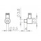 Serre Cable Ø 7mm Lg 10.5mm Percage Ø2.5 décompresseur Peugeot 103 / Frein Arrière MBK