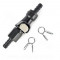 Raccord de Couplage Rapide Durite Essence Noir Ø 5-6mm - Connecteur