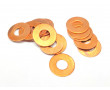 Rondelle Joint Cuivre &Oslash; 7mm &eacute;p. 0.8mm - 7X16X0.8 - Etanch&eacute;it&eacute; Carter Moteur Cyclo MBK 51 G1-G2 (unit&eacute;)