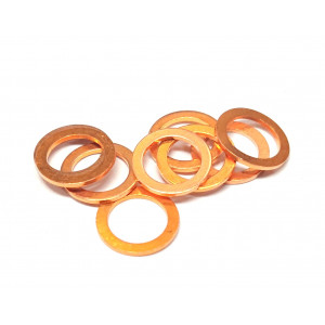 Rondelle Joint Cuivre &Oslash; 8mm &eacute;p. 1mm - 8x12x1 - Etanch&eacute;it&eacute; Moteur (unit&eacute;)