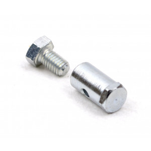 Serre Cable &Oslash; 6.8mm Lg 13.5 / 19mm Percage &Oslash; 2.9 Frein Arri&egrave;re Cyclo MBK 51 / PGT 103 / Embrayage Moto