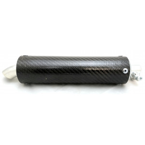 Silencieux de Pot Simonini Racing Carbone Cyclo MBK 51 / Peugeot 103 (&Oslash; 55 +Tube &Oslash; 18mm)