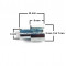 Butée de Gaine Cyclo Ø 7 / 6 Lg.14 Percage 3mm - Frein Moto Mobylette MBK 51 / Motobécane / Peugeot 103 (Gaine 6mm)