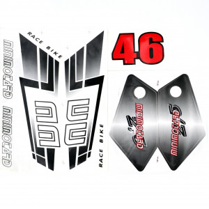 Planche D&eacute;cors Autocollant Mistral 2.5 Mini Motard Dirt Minimoto