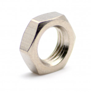 Ecrou Bas de Pr&eacute;cision M8 H4 Pas Fin 0.75 Inox - M8X0.75 (connecteur)