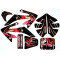 Kit Déco Autocollant Dirt Bike / Pit Mistral Piranha Noir