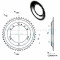 Couronne Cyclo MBK 51/41 Roue a Batons Acier (Ø 94 - 10 trous - Déport 12mm) // Dents au choix