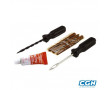 Necessaire R&eacute;paration Tubeless Tun'r Tresse / Meche (KIT Petit Mod&egrave;le X3)