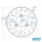 Disque Frein Scooter Avant NG TKR / Trekker Vivacity Elyseo / Typhoon / NRG-> 99 / SYM (d.190)