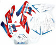Kit D&eacute;co Autocollant Rouge Dirt Bike / Pit Mistral OverStep 145