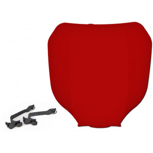 T&ecirc;te de Fourche Moto 50cc Plaque Num&eacute;ro Cross YZ Rouge avec Fixation