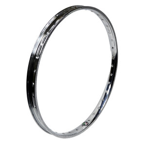 Jante 19" 1.20 x19 Rigida FS38 Nue Chrome Cyclo Solex Peugeot MBK Motob&eacute;cane (Cerclage ext) 36 Rayons