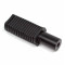 Repose Pied Noir Plat Cyclo Mobylette MBK / Peugeot Fixation sur Axe Poulie Pédalier (Paire)