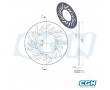 Disque Frein M&eacute;caboite Avant NG XLimit / DT50 R 2003-> (d.240)