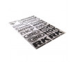 Planche Autocollant Marques Sponsors (NGK / SKF / Afam / Motul / Brembo (35x25cm)