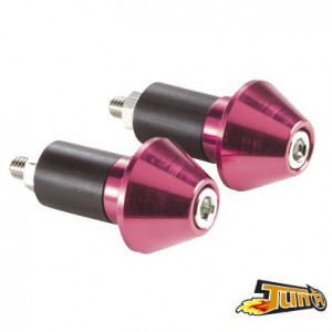 Embout Guidon Tun'r Cone Rouge D17 guidon Acier (X2)