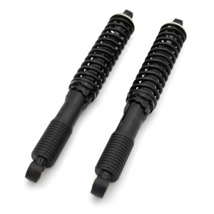 Amortisseur Ressort Entraxe 365mm R&eacute;glable Noir Type Paioli - Mobylette Peugeot 103 MBK 51 Motob&eacute;cane - Paire