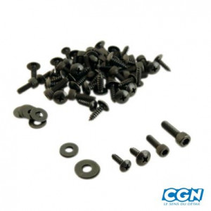 Vis Capotage Nitro / Aerox Acier Noir - Kit