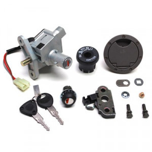 Contacteur a Cl&eacute; Neiman Scooter MBK Nitro Aerox 2003➔ + Serrure de Selle + Bouchon R&eacute;servoir (3 fils) -Qualit&eacute; Eco-