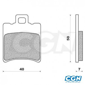 Plaquette de Frein Malossi Booster / Nitro / MBK Magnum XR Brembo / Grimeca Homologu&eacute;s - Paire