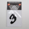 Numéro de Course Autocollant Noir H 5.5cm Design Moto Scooter Mob a L'unité // Num au choix