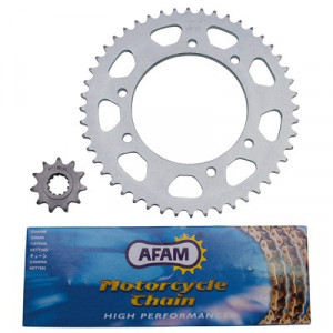 Kit Chaine Afam MBK XLimit / DT50 2003➔ 420 11x48 D105 / Fix3x2