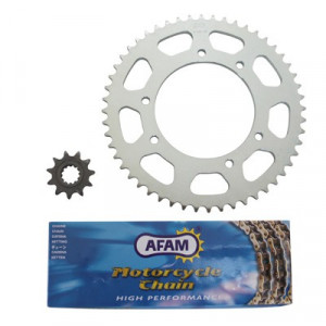 Kit Chaine Afam Rieju MRX / SMX 03➔ 08 / MRT 09➔ / Tango 07➔ / RS3 / XP6 XPS 06➔ 09 / XP7 Cross 11x52