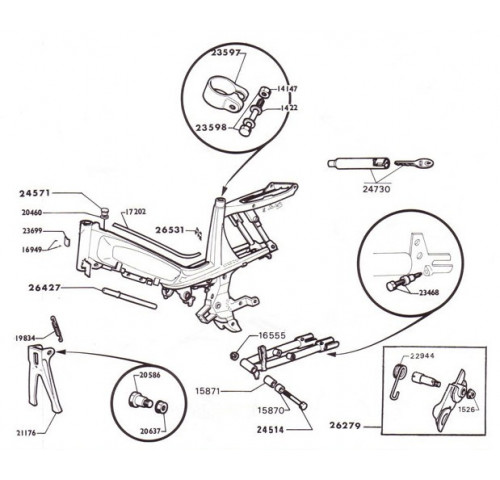 CADRE BRAS OSCILLANT